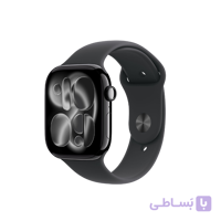 اپل واچ سری 11 جت بلک با بند اسپرت سیلیکون