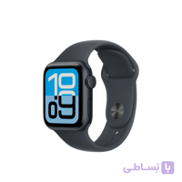 اپل واچ SE 3 آلومینیوم استارلایت با بند اسپرت سیلیکون استارلایت