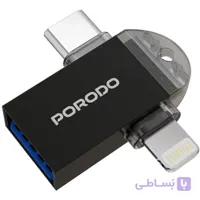 مبدل OTG تایپ سی و لایتنینگ پرودو مدل PDETK08