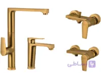 ست شیرآلات درخشان مدل کادیا طلامات