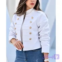کت جین سفید ملوانی زنانه و دخترانه