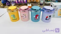لیوان کودک فانتزی درب‌دار | طرح دایناسور، یونیکورن و فضانورد