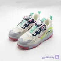 کفش چرخ‌دار بچه‌گانه دوحالته با LED شارژی و چرخ جداشونده کرم قهوه ای