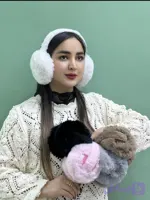 گوشگیر تاشو ۵ رنگ مشکی، سفید، موکا، طوسی، صورتی