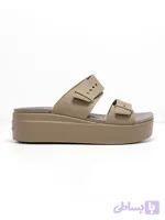 صندل کراکس بروکلین موکا زنانه | Crocs Brooklyn