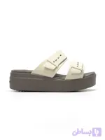 صندل کراکس بروکلین کرم موکا زنانه | Crocs Brooklyn