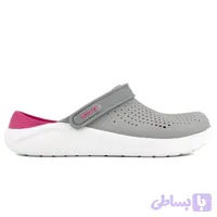 کراکس لایت‌راید طوسی صورتی زنانه | Crocs LiteRide