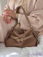 کیف زنانه شل میلانو جلو کمربندی جنس شرانگ خارجی سایز ۲۵×۲۰