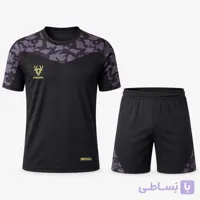 ست پیراهن شورت ورزشی طرح مرال کمان رنگ مشکی