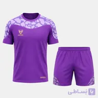 ست پیراهن شورت ورزشی طرح مرال کمان رنگ بنفش
