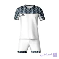 ست پیراهن شورت ورزشی طرح آمبرو کد ۱۰۰۴ رنگ سفید