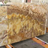 سنگ اسلب مرمر مولتی کالر عسلی