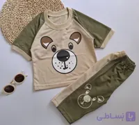 تیشرت و شلوارک آستین رگلان تمام پنبه