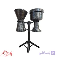 ست ضرب و تمپو هیدروگراف پژواک همراه پایه دوبل و کاور