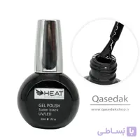 لاک ژل مشکی  هیت HEAT 30ML ناخن