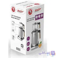 چای ساز مایر مدل MR-6767 ظرفیت ۱.۷ لیتر با کتری استیل ضد زنگ