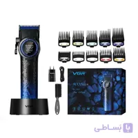 ماشین اصلاح حرفه ای سر و صورت وی جی آر مدل V-001 Blue edition