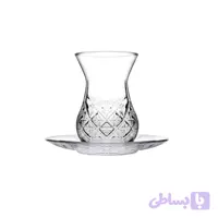 استکان نعلبکی پاشاباغچه مدل تایملس Timeless کد 96992 ست 6 نفره