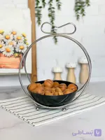 آجیل خوری فلزی نقره ای - شیک خونه