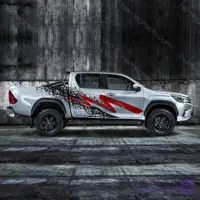 استیکر بدنه آفرود پیکاپ طرح Hilux side 026