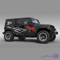 استیکر ماشین آفرود طرح W 012