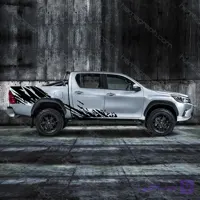 برچسب آفرودی وانت طرح Hilux side 011