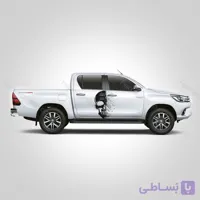 برچسب بدنه ماشین آفرود طرح skull birds