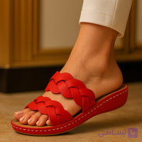 دمپایی زنانه کد DP020RD رنگ قرمز