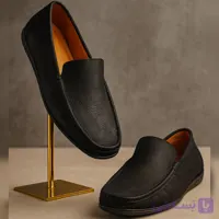 کالج چرم مردانه کد CL07BK رنگ مشکی