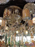 لوستر لهستانی ماهی سیلور کریستالی مدرن مناسب سالن پذیرایی | کد MH-62 | برند رومالوستر