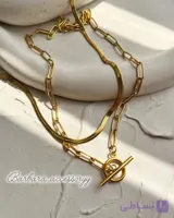 گردنبند زنانه تیفانی استیل رنگ ثابت کد N02