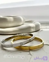 دستبند کارتیه استیل رنگ ثابت کد B01
