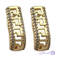 گوشواره زنانه طرح طلا مدل ورساچه ژوپینگ کد E012