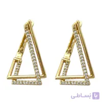 گوشواره زنانه طرح طلا ژوپینگ مدل مثلثی کد E06