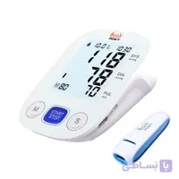 فشارسنج بازویی دیجیتال فوکسی مدل WHITE با قابلیت اندازه‌گیری فشار خون و ضربان قلب، حافظه بالای 99 رکورد، پشتیبانی دو کاربره، تشخیص آریتمی، نمایشگر LCD و همراه پاوربانک و کیف ضد ضربه