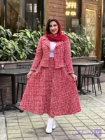 ست پاییزه کت و دامن شانل زنانه مدل آوا