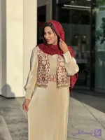 پیراهن ساتن پلیسه زنانه
