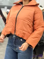 کاپشن زنانه نارنجی کد 2