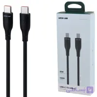 کابل دو سر تایپ سی فست شارژ 60 وات گرین لاین GNPVCUSCTCBK طول 1 متر