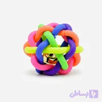 توپ اسباب بازی سگ و گربه مدل ماکارانی از پلاستیک نرم با ابعاد 8x8x8 سانتی‌متر و وزن 65 گرم