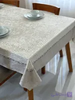 رومیزی مخمل شانل ضد لک طرح ظریف کد 545