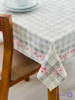 رومیزی مخمل شانل ضد لک دوازده نفره کد 590
