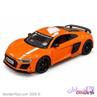 ماکت ماشین آئودی R8 نارنجی Performance با درب و کاپوت بازشو