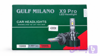 هدلایت گلف میلانو – Gulf Milano X9 Pro 4300K – آفتابی – پایه H7