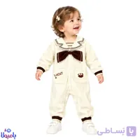 سرهمی بافت پاییزه شیری رنگ – وارداتی از0تا12ماهگی