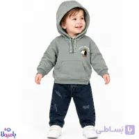 ست دوتیکه هودی و شلوار طرح اسپرت
