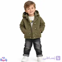 ست سه تکه کاپشن دورو و شلوار پسرانه نوزادی کرم 9تا 24ماهگی