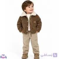 ست سه تکه پسرانه جین پشمالو | لباس پاییزی و زمستانی کودک