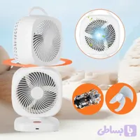 پنکه رو میزی دو طبقه قابل شارژ