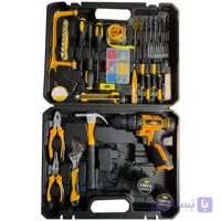 مجموعه 45 عددی دریل پیچ گوشتی شارژی چکشی 10 میلیمتری 288  ولت جاب مدل JB-288 EAMA PRO